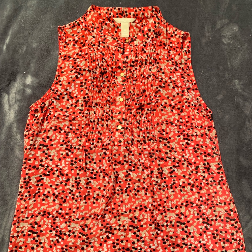 Banana Republic Sleeveless Sheer Blouse